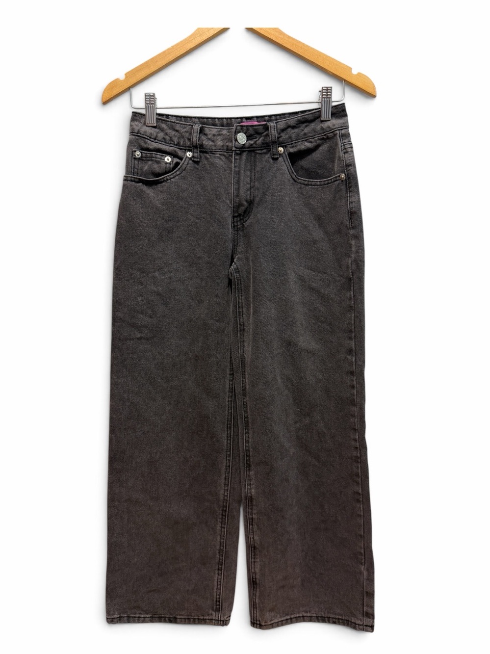 Edikted Black Wash Grunge Streetcore Wide-Leg Size XS